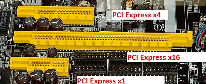 Разъемы на материнской плате: PCI express